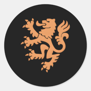 Nederland Emblem Lion Nederland Ronde Sticker
