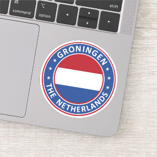 Nederland, Groningen Sticker
