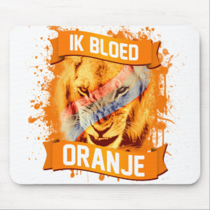 Nederland "I Bleed Oranje" in het Nederlands Muismat