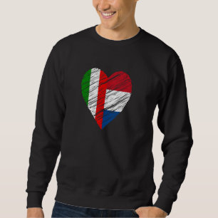 Nederland Italië Italiaanse vlag Nederlandse vlag Trui