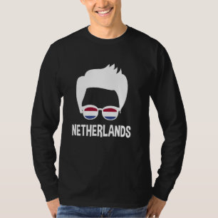 Nederland Jongen Nederlandse Vlag Zonnebril Nederl T-shirt