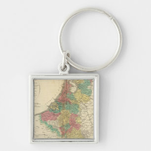 Nederland, kaart Beligium Atlas Sleutelhanger