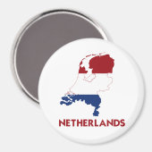 NEDERLAND KAART MAGNEET (Voorkant / Achterkant)