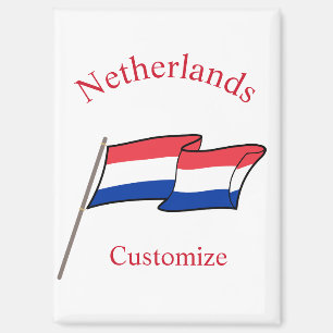 Nederland Land Vlag Thunder_Cove Magneet