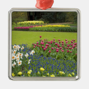 Nederland, Lisse. Keukenhof 5 Metalen Ornament