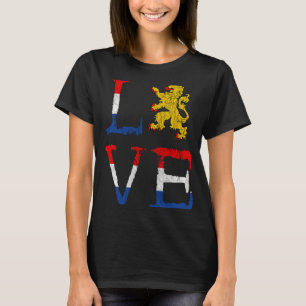 Nederland Love Holland Love Oranje Lion Crest Ne T-shirt
