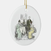 Nederland merkt Jane Austen Pride en Prejudice op Keramisch Ornament (Rechts)