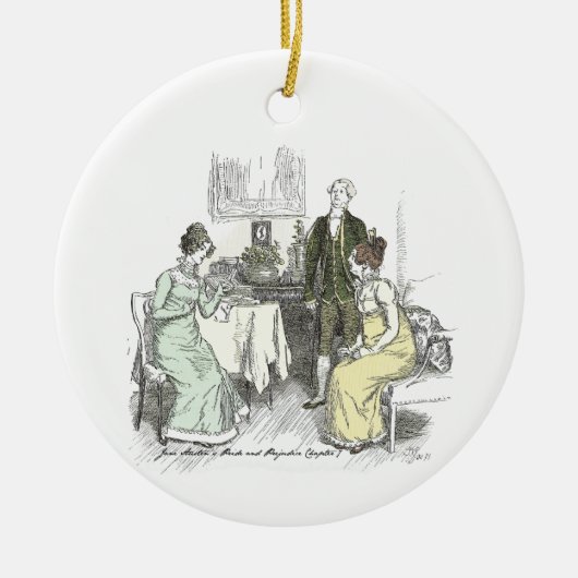 Nederland merkt Jane Austen Pride en Prejudice op Keramisch Ornament (Voorkant)