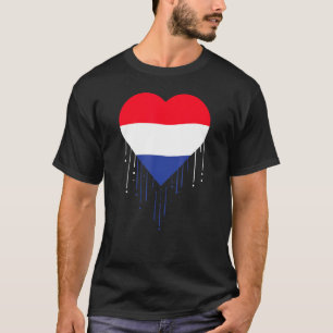 Nederland Nationale Vlag Holland Nederlandse Pride T-shirt