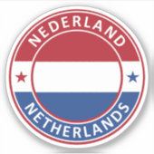 Nederland, Nederland Sticker (Voorkant)