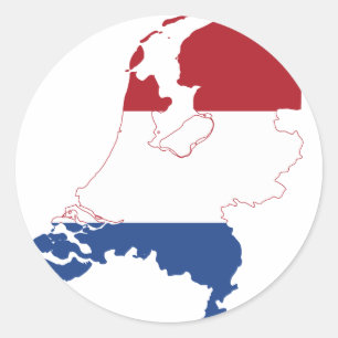 Nederland NL Ronde Sticker