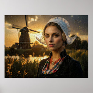 NEDERLAND - OLIEVERF - AI POSTER