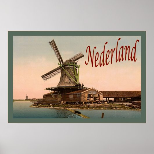 Nederland ~ Poster Vintage voyage (Devant)