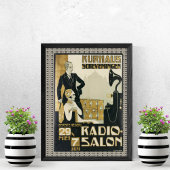 Nederland Radio Salon 1920s Poster