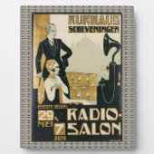 Nederland Radio Salon Tabletop 1920 Fotoplaat (Voorkant)