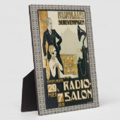Nederland Radio Salon Tabletop 1920 Fotoplaat (Zijkant)