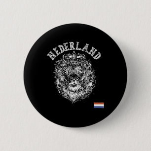Nederland Reto Nederland Leeuw Holland Nederlandse Ronde Button 5,7 Cm