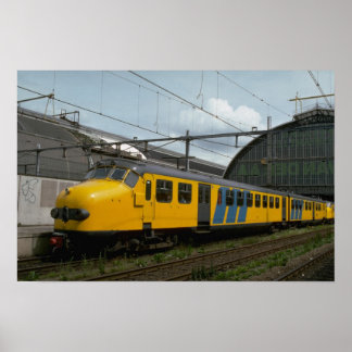 Nederland, rijdende ME elektrische auto's Poster