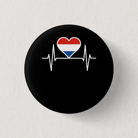 Nederland Ronde Button 3,2 Cm (Voorkant)