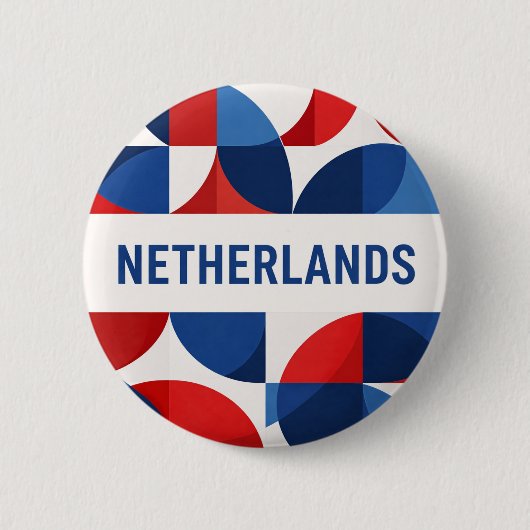 Nederland Ronde Button 5,7 Cm (Voorkant)