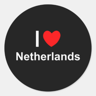 Nederland Ronde Sticker