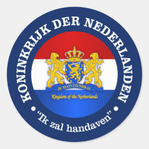 Nederland Ronde Sticker