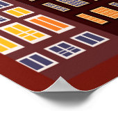 Nederland te nacht poster (Hoek)