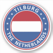 Nederland, Tilburg Sticker (Voorkant)