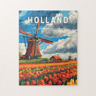 Nederland Travel Art Vintage Legpuzzel