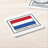 Nederland Vierkante Kartonnen Onderzetter (Schuin)