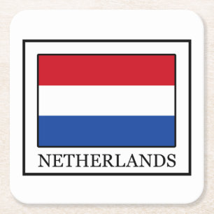 Nederland Vierkante Kartonnen Onderzetter