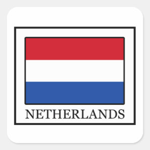 Nederland Vierkante Sticker