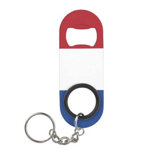 Nederland Vlag bocnt Mini Flessenopener (Voorkant)