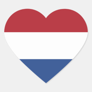 Nederland Vlag Hart Sticker