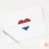 Nederland Vlag Hart Sticker (Envelop)