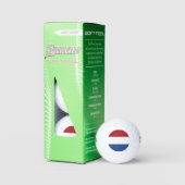 Nederland Vlag ssf gbcnt Golfballen (Verpakking)