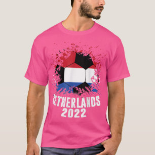 Nederland Voetbal 2022 Nederlandse Holland Vlag Vo T-shirt