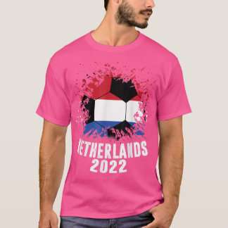Nederland Voetbal 2022 Nederlandse Holland Vlag Vo T-shirt