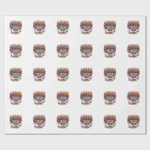 Nederland Voetbal 2026 Voetbal Vet Land Typogr Cadeaupapier