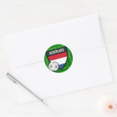 Nederland Voetbal Ronde Sticker (Envelop)