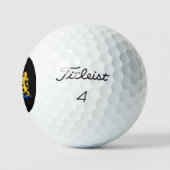 Nederland Wapen op Zwart tpv1 gbcnt Golfballen (Logo)