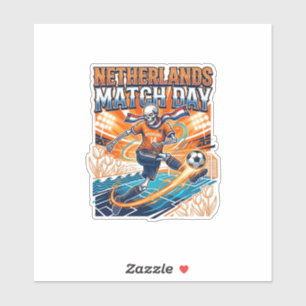 Nederland Wedstrijddag Skelet Aanvaller Naties Hig Sticker