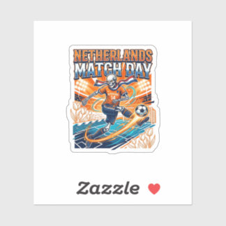 Nederland Wedstrijddag Skelet Aanvaller Naties Hig Sticker