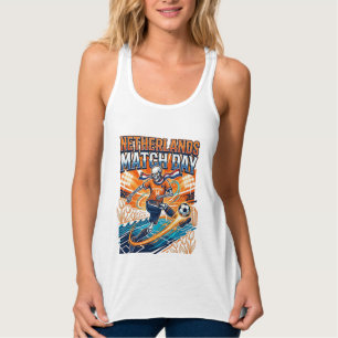 Nederland Wedstrijddag Skeleton Aanvaller Landen H Tanktop