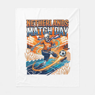 Nederland Wedstrijddag Skeleton Striker Landen Hig Fleece Deken