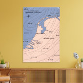 Nederland weerbericht canvas afdruk (Insitu (Woonkamer))