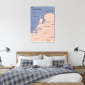 Nederland weerbericht canvas afdruk (Insitu (Slaapkamer))