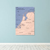 Nederland weerbericht canvas afdruk (Insitu (Houten vloer))