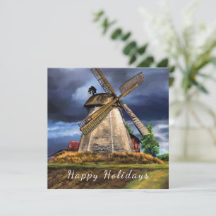 Nederland Windmolen Feestdagen Kaart