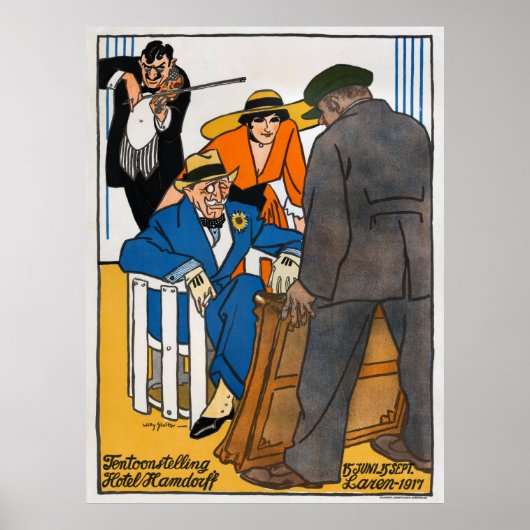 Nederlands  Adverteren Poster Laren 1917 (Voorkant)